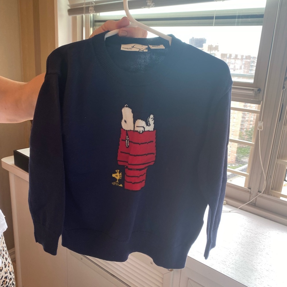 Limited Edition Uniqlo x snoopy collab blue boy snoopy sweater